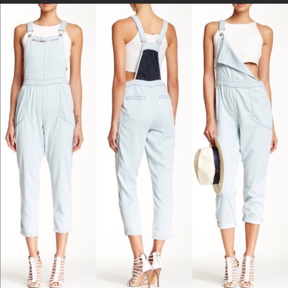 Blank NTY women’s light wash overalls